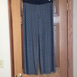 White House Black Market Black Pattern Pants in Size Small